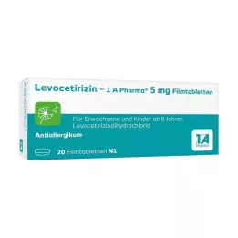 LEVOCETIRIZIN-1A Pharma 5 mg filmtabletta, 20 db