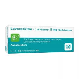 LEVOCETIRIZIN-1A Pharma 5 mg filmtabletta, 50 db