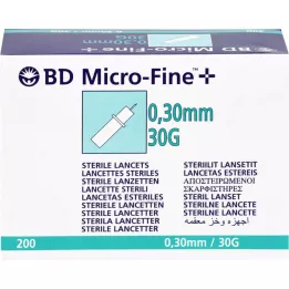 BD mikro-finom + lancets 30 g 0.30 mm, 200 db