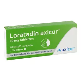 LORATADIN axicur 10 mg tabletta, 7 db