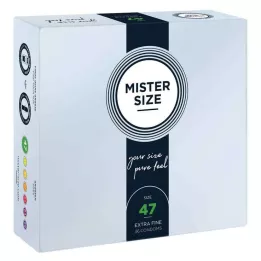 MISTER 47-es méretű óvszer, 36 darab