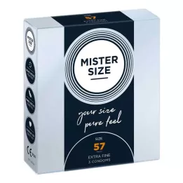 MISTER 57 méretű óvszer, 3 db