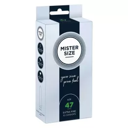 MISTER 47-es méretű óvszer, 10 db