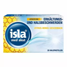 ISLA MED akut citrusos mézes pasztilla, 20 db
