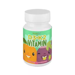 VITAMIN D3+K2 Gyermek rágótabletta vegán, 120 db