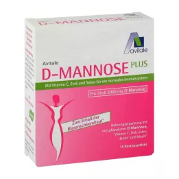 D-MANNOSE PLUS 2000 mg Rudak vitaminokkal és ásványi anyagokkal, 15X2,47 g
