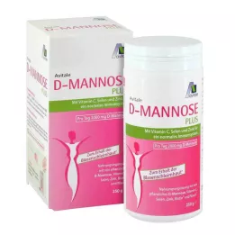 D-MANNOSE PLUS 2000 mg por vitaminokkal és ásványi anyagokkal, 250 g