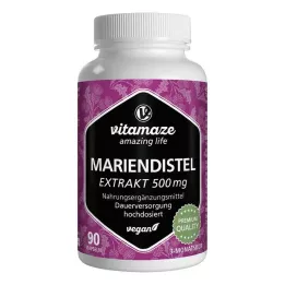 MARIENDISTEL 500 mg-os kivonat nagy dózisú vegán kapszula, 90 db