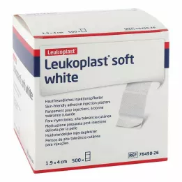 LEUKOPLAST puha fehér injekciós tapaszok, 19x40 mm, 500 db