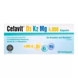 CEFAVIT D3 K2 Mg 4000 NE kemény kapszula, 100 db