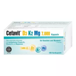CEFAVIT D3 K2 Mg 7000 NE kemény kapszula, 100 db