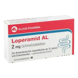 Loperamide AL 2 mg szájban diszpergálódó tabletta, 6 db