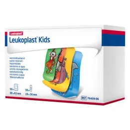 Leukoplast gyerekcsíkok 38x63mm / 19x56mm, egyenként 50 darab, egyenként 100 darab