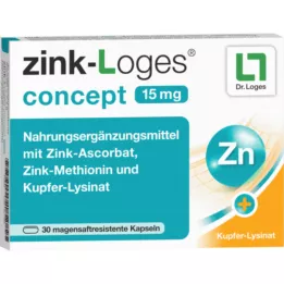 ZINK-LOGES Koncepció 15 mg gyomorbiztonság.kapseln, 30 db