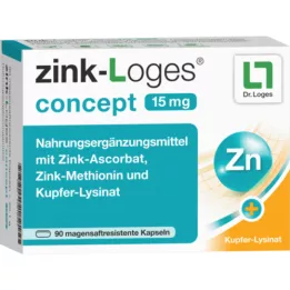 ZINK-LOGES Koncepció 15 mg gyomorbiztonság.kapseln, 90 db