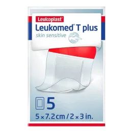 Leukomed® T plus bőrérzékeny 5x7,2 cm, 5 db