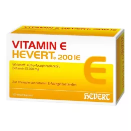VITAMIN E HEVERT 200 NE lágy kapszula, 100 db