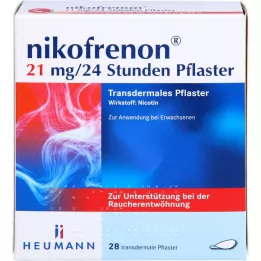 NIKOFRENON 21 mg/24 órás gipsz Transdermal, 28 db