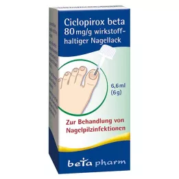 CICLOPIROX béta 80 mg/g hatóanyagú körömlakk, 6,6 ml