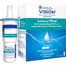 HYLO-VISION Safedrop Plus szemcseppek, 2x10 ml