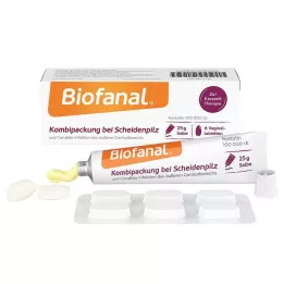 BIOFANAL Kombinált csomag hüvelyi gombás fertőzésekre Vagtab.+kenőcs, 1 P
