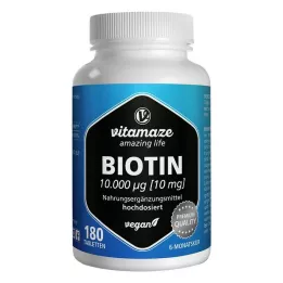 Biotin 10 mg, 180 db