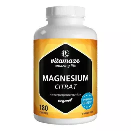 MAGNESIUMCITRAT 360 mg-os vegán kapszula, 180 db