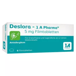 DESLORA-1A Pharma 5 mg filmtabletta, 6 db