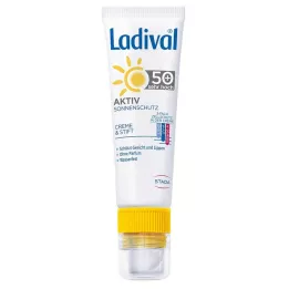 LADIVAL Aktív fényvédő arc&amp;Ajkak LSF 50+, 1 P