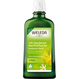 WELEDA Citrus 24 órás dezodor újratöltési palackja, 200 ml