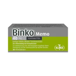 BINKO Memo 40 mg film -bevonatú tabletták, 30 db
