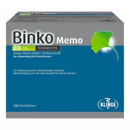 BINKO Memo 80 mg film -bevonatú tabletták, 120 db