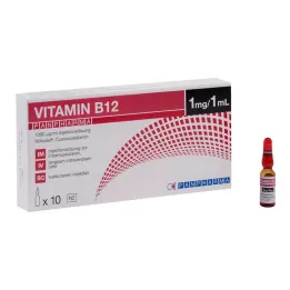 B12-vitamin Panpharma 1000 µg/ml oldatos injekció, 10X1 ml