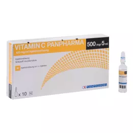 VITAMIN C PANPHARMA 100 mg/ml oldatos injekció, 10X5 ml