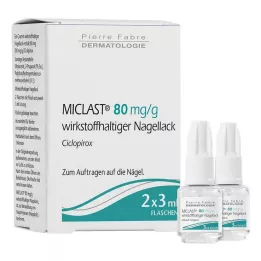 MICLAST 80 mg/g gyógyhatású körömlakk, 2X3 ml