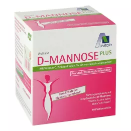 D-MANNOSE PLUS 2000 mg Rudak vitaminokkal és ásványi anyagokkal, 60X2,47 g