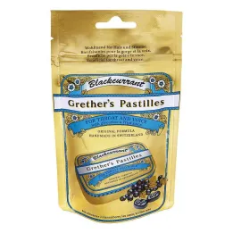 Grethers feketeribizli arany cukros pasztillazacskó utántöltő (100g)