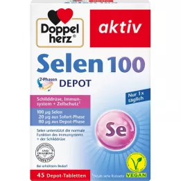 DOPPELHERZ Selen 100 2 Phase Depot Tabletta, 45 db