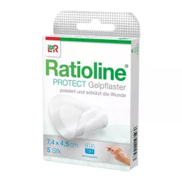 RATIOLINE védő gél vakolat 4,5x7,4 cm, 5 db