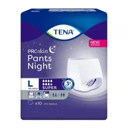TENA PANTS éjszakai szuper L eldobható nadrág, 10 db