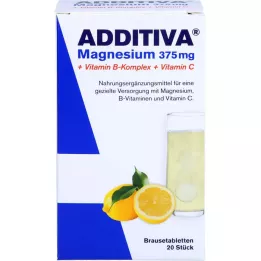 Additiva Magnézium 375 mg + B-vitamin komplex + C-vitamin, 20x6 g