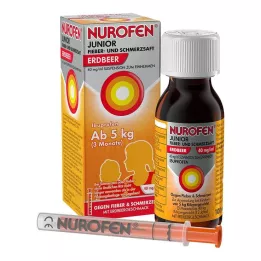 NUROFEN Junior láz- és fájdalomszirup eper 40 mg/ml, 100 ml