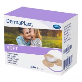 DERMAPLAST SOFT Foltvakolat kerek 22 mm, 200 db