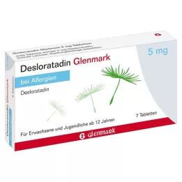 DESLORATADIN Glenmark 5 mg tabletta, 7 db