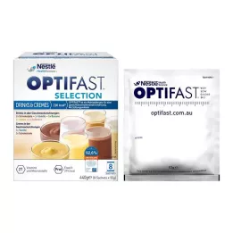 OPTIFAST Válogatás Italok &amp; Krémek Por, 8X55 g