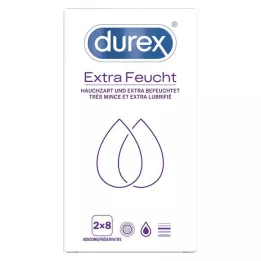 DUREX Extra nedves óvszer dupla csomag, 2x8 db