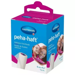 PEHA-HAFT Rögzítő kötszer latexmentes 6 cmx4 m OTC, 1 db