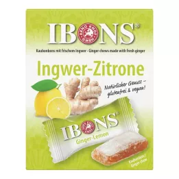 IBONS Ginger Lemon Box rágócukorka, 60 g
