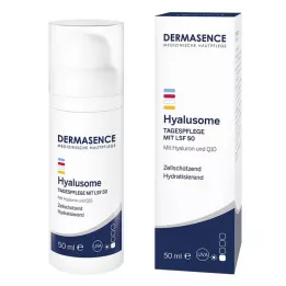 DERMASENCE Hyalusome nappali ápoló emulzió LSF 50, 50 ml
