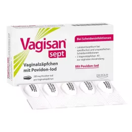VAGISAN szept hüvelykúp povidon-jóddal, 5 db